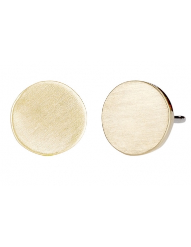 Osira Pierced Earrings Matt Dot Gold plated - L60111G