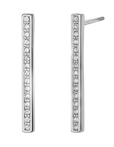 Osira Drop Earrings Silver Rain Platinum plated with Preciosa Kristallen - L60172R