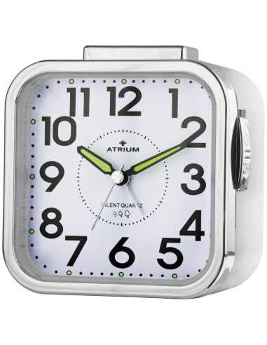 ATRIUM Alarm Clock - Seniors - Analogue - White - Clear - Easy to use - A530-0