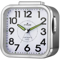 ATRIUM Alarm Clock - Seniors - Analogue - Black - Clear - Easy to use - A530-7