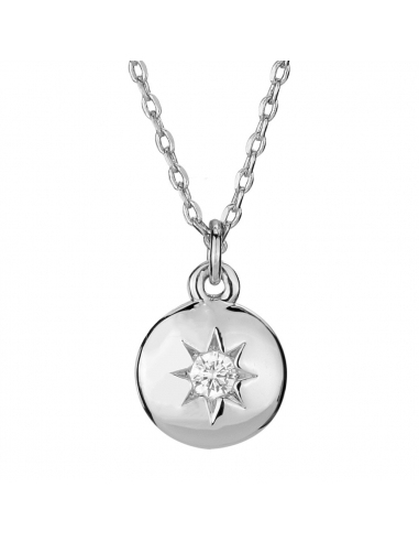 Osira Pendant with chain Platinum plated with Cubic Zircon - L20113R