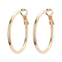 Osira Hoop Earrings - 22ct gold plated - 30mm