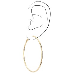 Osira Hoop Earrings - 22ct gold plated - 55mm - 157130/L