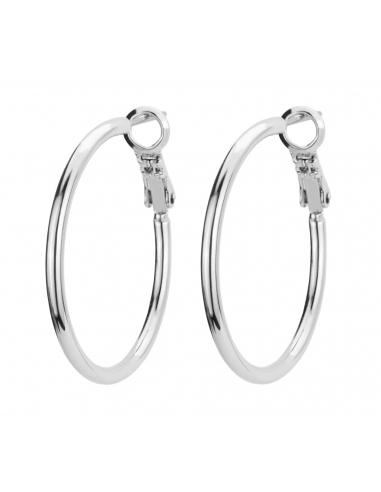 Osira Hoop Earrings - platinum plated - 30mm - 157127/L