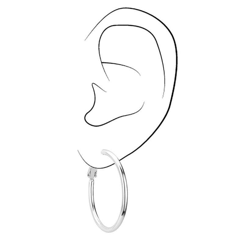 Osira Creolen - platiniert - Ø 30mm - 157126/L