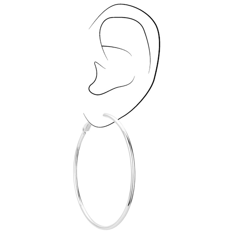 Osira Creolen - platiniert - Ø 55mm - 157131/L