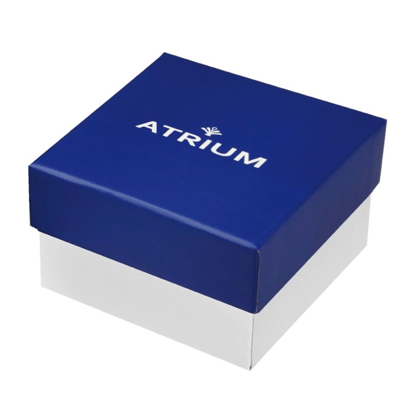 ATRIUM Horloge - Dames - Edelstaal - Flexibele Rekband (19,5cm) - 5 Bar - Wit Wijzerblad