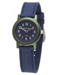Jacques Farel Eco Kinder Armbanduhr Donkelblau - ORG0304