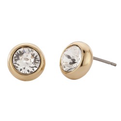 Traveller pierced earring - 22ct gold plated - 145041