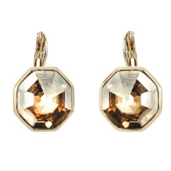 Traveller drop earring - Hexagon - 22ct gold plated - 156960