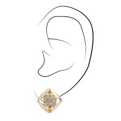 Traveller Clip Oorbellen - Goudkleurig - Preciosa kristallen - 157169