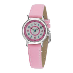 ATRIUM Kinder Armbanduhr - Mädchen - Hell Rosa - Analog - 5 Bar - Lernzifferblatt