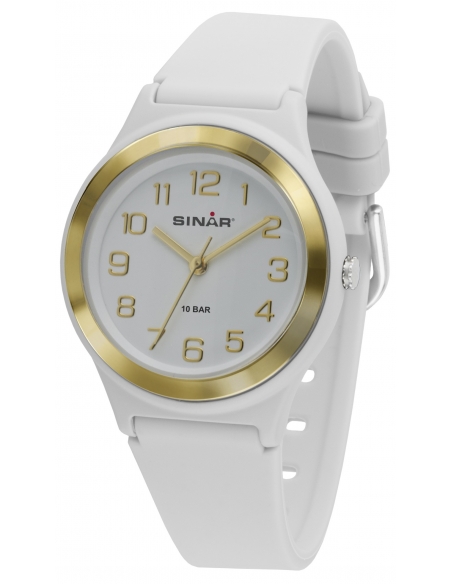 Sinar Armbanduhr Analog Weiss Gold - XB-48-0