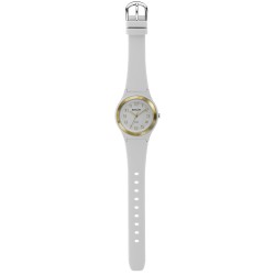 Sinar Armbanduhr - Analog - Weiss/ Gold - 36mm - 10 Bar - Verstellbares Band 13-18,5 cm