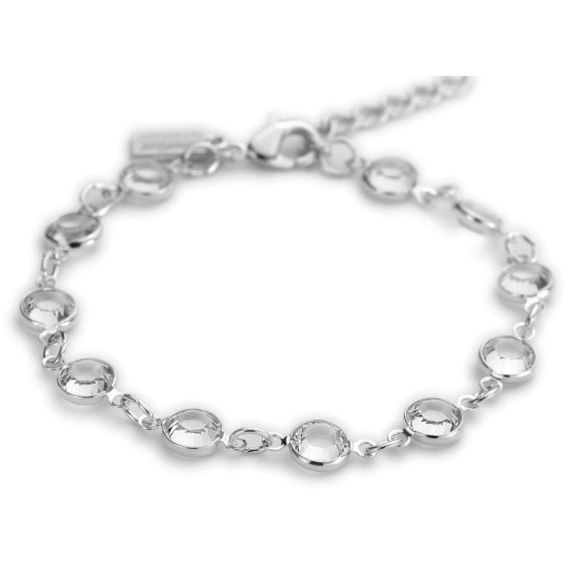 Traveller Armband Dames - Zilverkleurig - Swarovski Crystals - 18/21cm - 157289