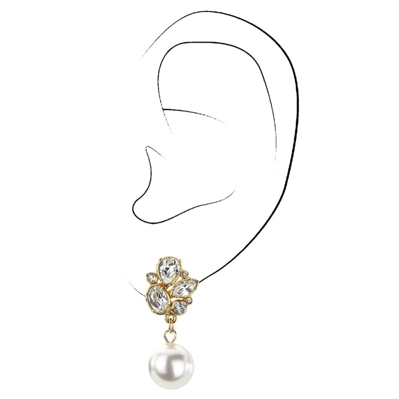 Traveller Ohrclip - Hänger - 22ct vergoldet - 114195