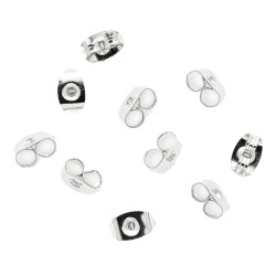 Osira Butterfly - Silver toned 10 pcs - 062051