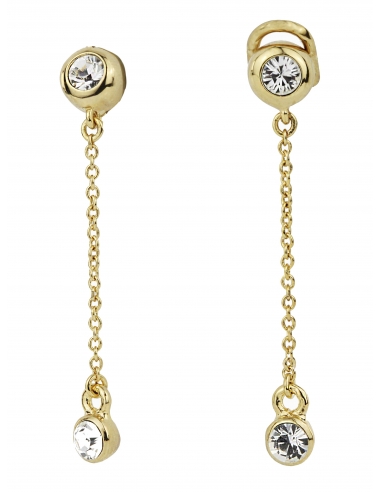 Traveller Drop clip earrings Gold plated - 157397