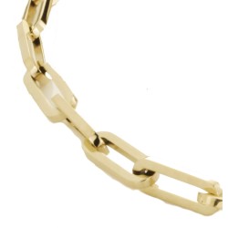 Traveller Collier - Edelstahl - Vergoldet - 48cm - Glieder - 181005