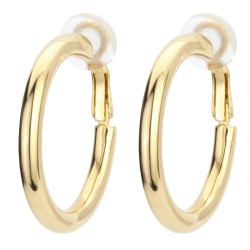 Traveller Ohrclip - Creolen - 33 mm - 22kt Vergoldet