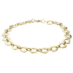 Traveller Dames Ketting - Edelstaal - Goudkleurig - 47 cm - 181013