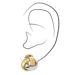 Traveller Clip earrings - 3-tone - 157341