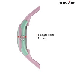 Sinar Watch - Analogue - Pink / Mint - 29mm - 10 Bar - Adjustable Strap 12-17,5cm - XB-47-9