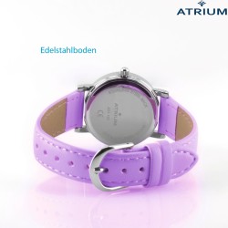 ATRIUM Children's Watch - Girls - Lilac / Purple - Analogue - 5 Bar - Learning Dial