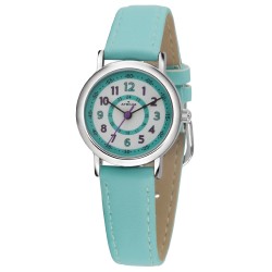 ATRIUM - Kinder Armbanduhr - Mädchen - Türkis / Hell Blau  - 5 bar - Deutlich - Verstellbares  Band - A31-106
