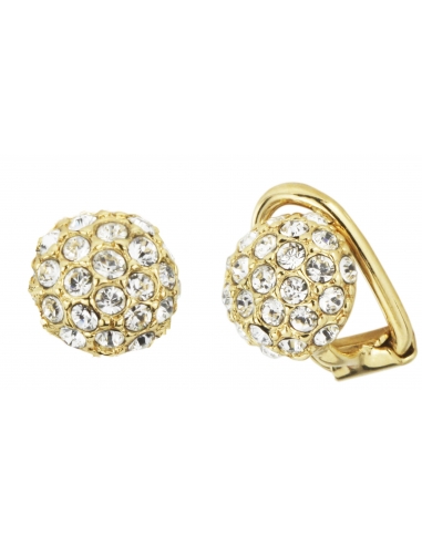 Traveller - Clip Earring - Preciosa Crystals - 22ct gold plated - 157420