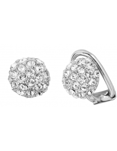 Traveller Clip earrings - Preciosa crystals - Platinum plated - 157421