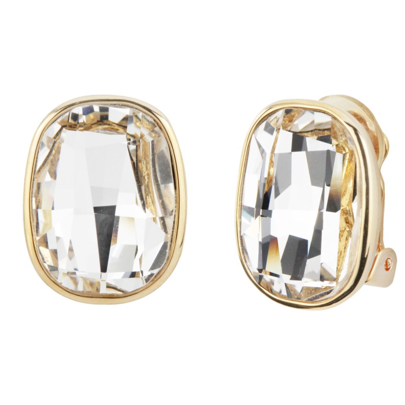 Traveller Ohrclip - Vergoldet - Swarovski Kristalle - 21x17 mm - 157448