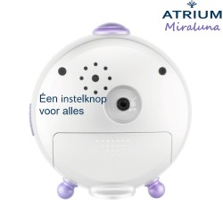 ATRIUM Unicorn Children's Alarm Clock - Clock Girl Purple/White - Silent no ticking sound - Snooze, light & alarm - A932-0