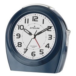 Atrium Alarm Clock - Seniors - Analogue - Auto Night Light - Dark Blue - Clear - Easy to use - No Ticking - A451-5