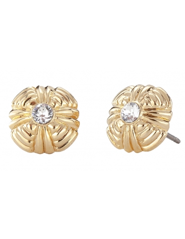 Traveller Stud Earrings Crystals from Preciosa 22 Carat Gold-Plated – 157357