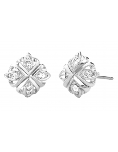Traveller Stud Earrings Crystals from Preciosa Platinum-Plated – 157363