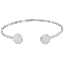 Traveller Bangle - Bracelet - Stainless Steel - Glitter