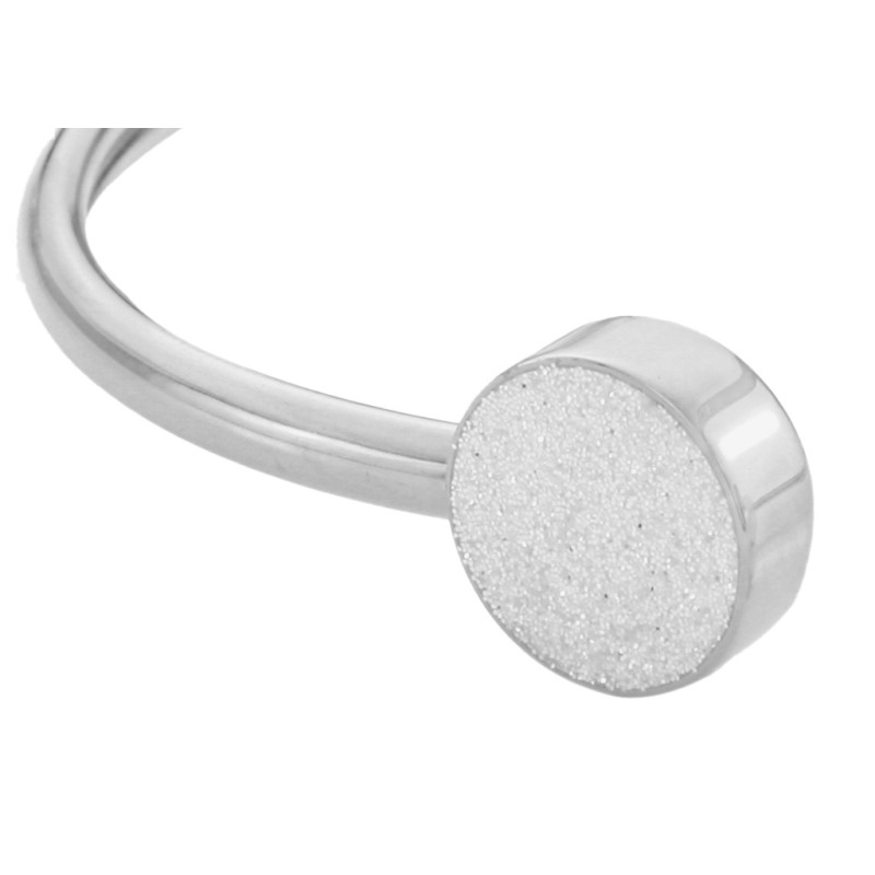 Traveller Armreif - Bangle Armband - Edelstahl - Glitter - 181048