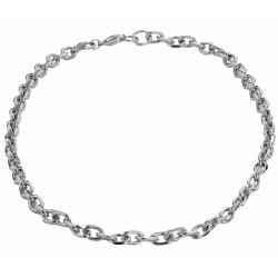 Traveller Collier - Silberfarben - Glieder - Edelstahl - 48 cm - 181083