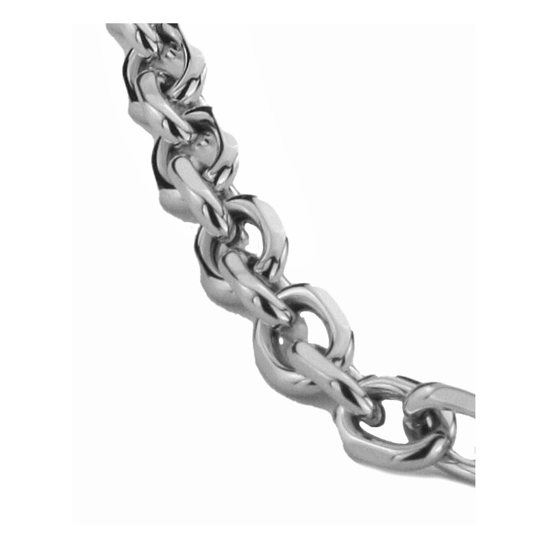 Traveller Collier - Silberfarben - Glieder - Edelstahl - 48 cm - 181083