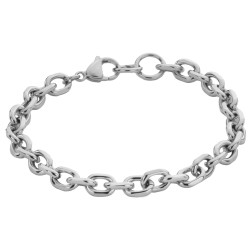 Traveller Bracelet - Stainless Steel - Silver Coloured - 21cm