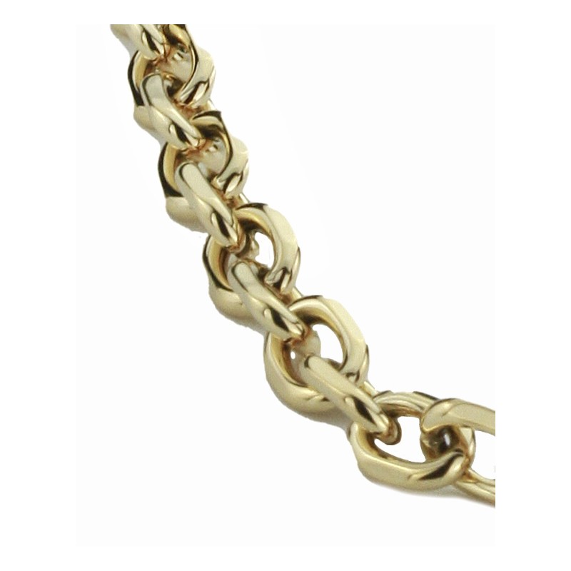 Traveller Necklace - Gold Plated - Links - Stainless Steel - 48 cm - 181085