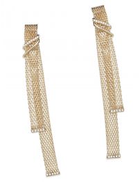 Grossé Ohrhänger - Swing - Vergoldet - Crystals - 91x12 mm