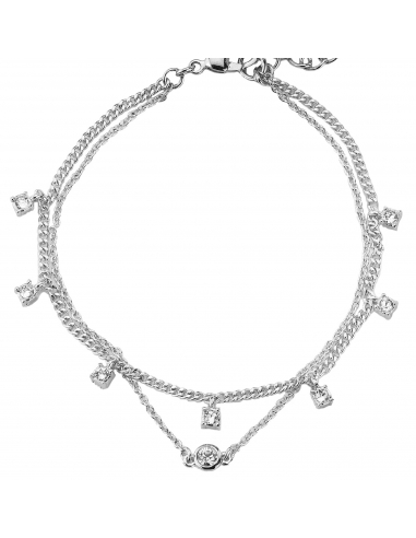 Traveller Armband Dames Zilverkleurig 18+3cm Preciosa kristal - 157371
