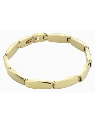 Traveller Bracelet - gold plated steel - matt/shiny - 180633