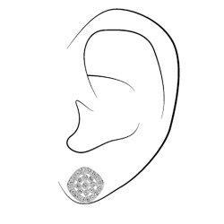 Traveller Ohrstecker - Platiniert - Kristall - 157479