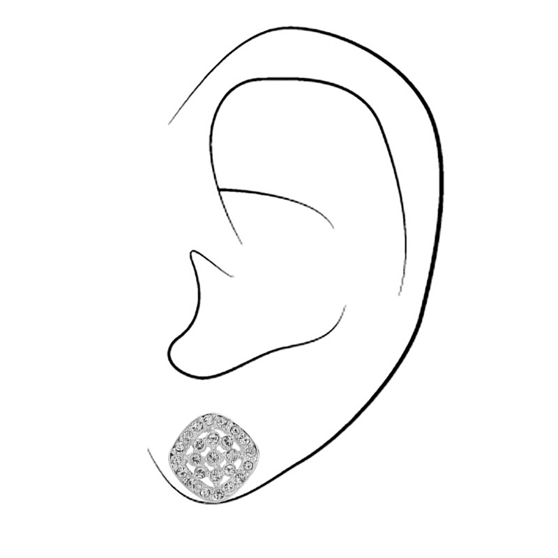 Traveller Ohrstecker - Platiniert - Kristall - 157479