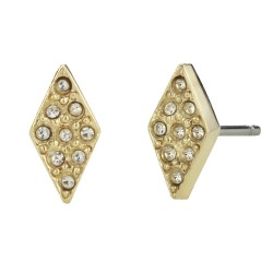 Traveller Ohrstecker - 22kt vergoldet - Kristalle - Diamantform - 9x5 mm - 157496