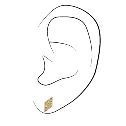 Traveller Ohrstecker - 22kt vergoldet - Kristalle - Diamantform - 9x5 mm - 157496