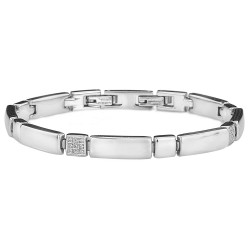 Traveller Armband - Edelstaal - Zirkonia - 180921